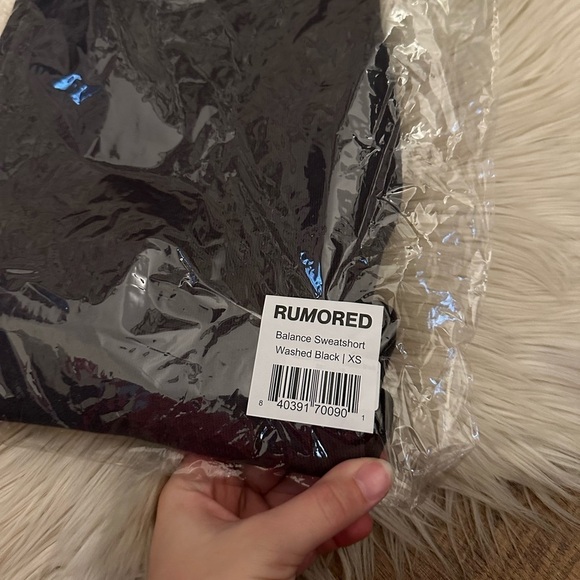 RUMORED Balance Sweatshort In Washed Black - Picture 3 of 3